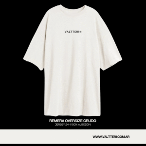 REMERA OVERSIZE VALTTERI CRUDO - LIMITADA